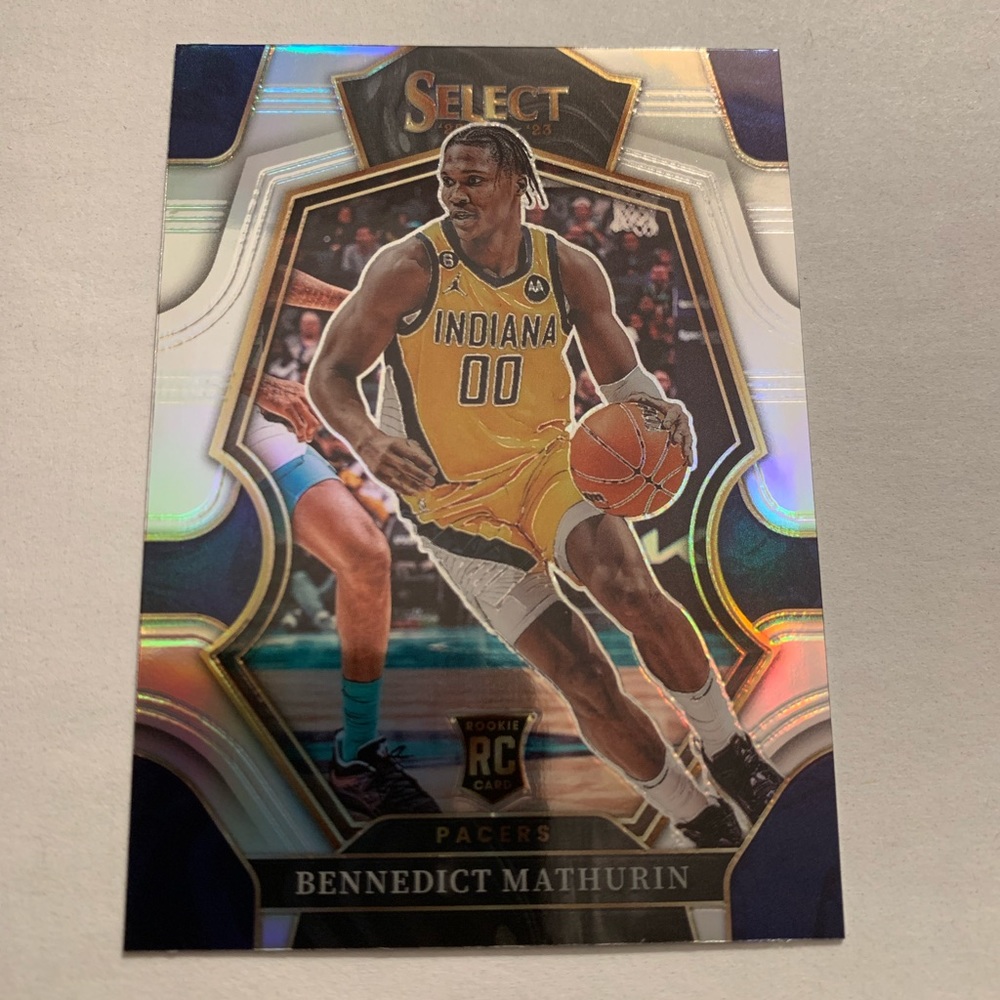 2022-23 Panini Select Bennedict Mathurin RC Silver Prizm Premier Level